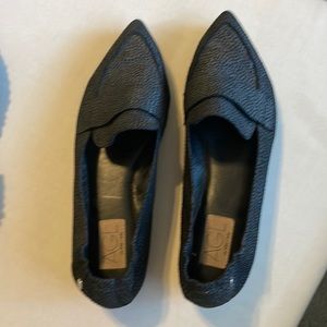 AGL black leather loafers